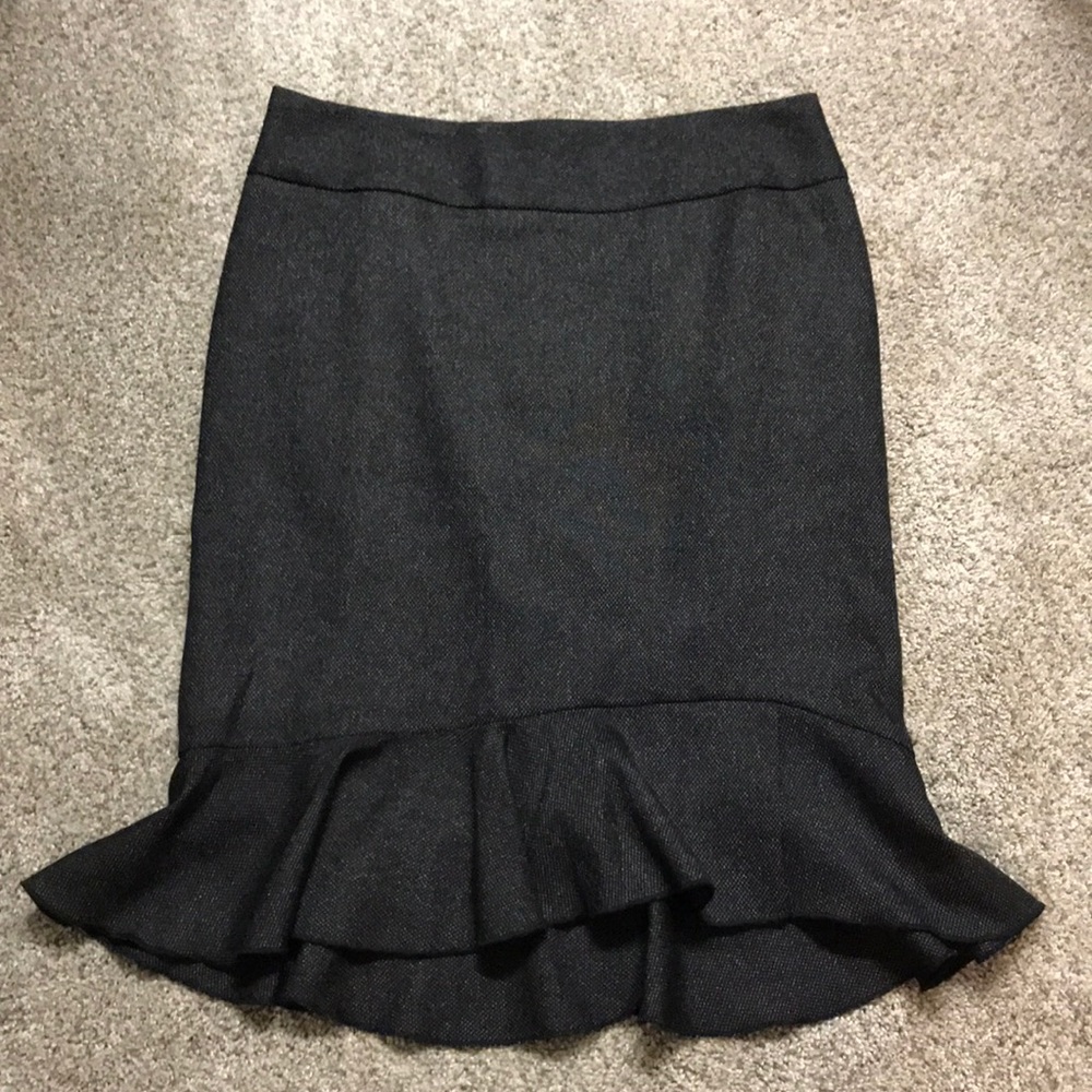 Charcoal gray pencil skirt Express